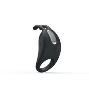 Ерекційне віброкільце Pretty Love Rabbit Vibrator з кліторальною стимуляцією, чорне