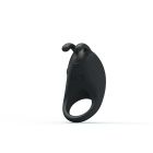 Ерекційне віброкільце Pretty Love Rabbit Vibrator з кліторальною стимуляцією, чорне вид 4