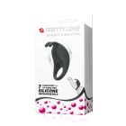 Ерекційне віброкільце Pretty Love Rabbit Vibrator з кліторальною стимуляцією, чорне вид 10