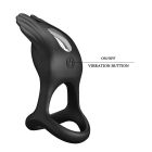 Эрекционное виброкольцо с крылышками PRETTY LOVE Silas 7 режимов, черное вид 8