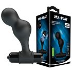Анальний стимулятор з вібрацією Pretty Love MR PLAY, чорний, 10 х 3 см вид 2