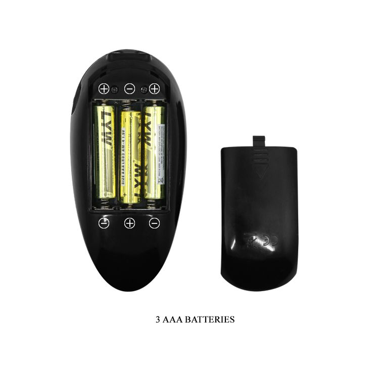 Страпон фаллопротез с вибрацией Pretty Love Vito черный, 17.3 х 4.1 см вид 7