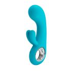 Вибратор-кролик Pretty Love Chris для точки G, голубой, 15.4 х 3.8 см вид 3