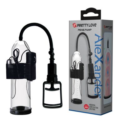 Помпа для пениса Pretty Love Alexander с вибрацией, 24.5 х 7.3