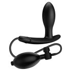 Анальна пробка з накачуванням Pretty Love Drake, чорна, 7.8 х 2.5 см вид 3