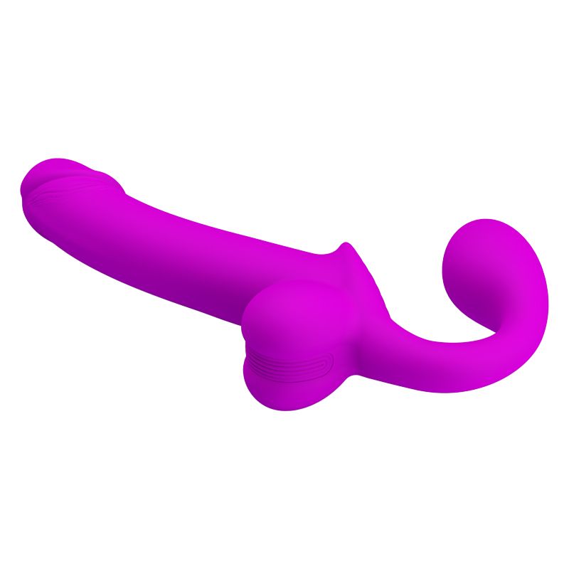 Безремневий страпон Pretty Love Kelpie з імітацією сім'явипорскування, 25 х 3.9 см вид 5