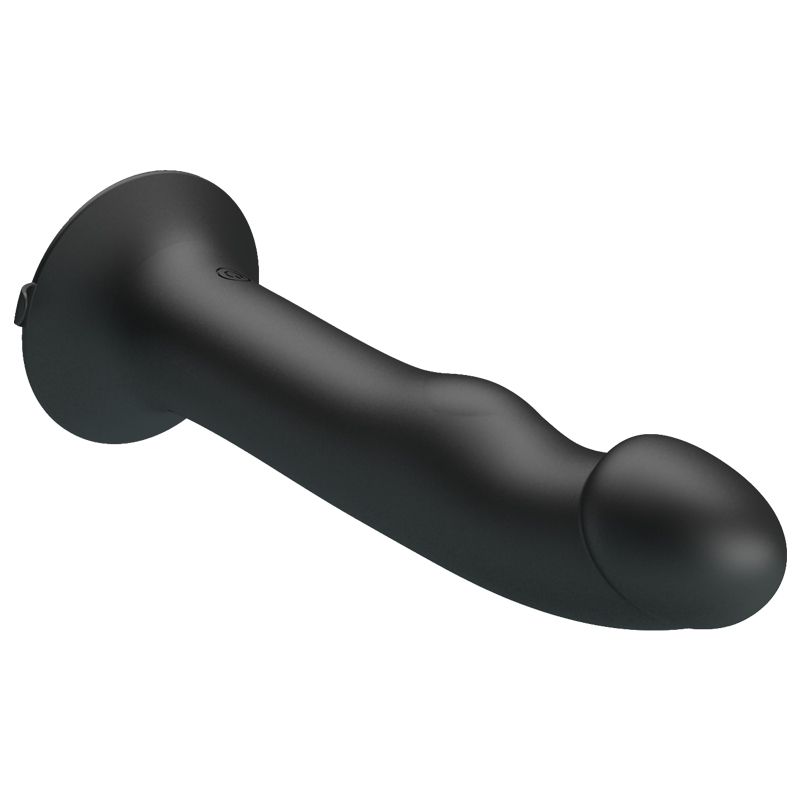 Реалістичний вібратор на присосці Pretty Love Murray з пульсацією, чорний, 19 х 3.8 см вид 5