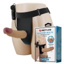 Вибрострапон полый мужской Pretty Love Draven реалистик, с проводным пультом, 17.5 х 3.7 см