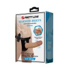 Вибрострапон полый мужской Pretty Love Draven реалистик, с проводным пультом, 17.5 х 3.7 см вид 6