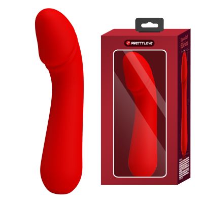 Вибратор для точки G Pretty Love Cetus красный, 15 х 3.5 см