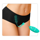 Віброяйце вагінальне Pretty Love Leshy з пультом, бірюзове, 18.6 х 2.8 см вид 7