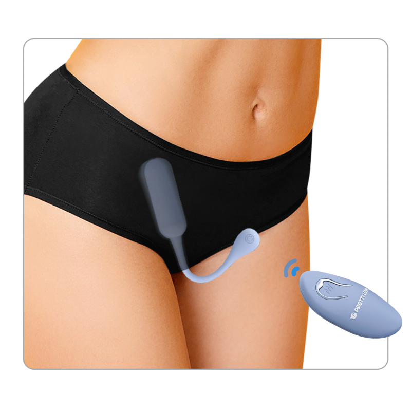 Віброяйце вагінальне Pretty Love Lechies Dream з пультом, блакитне, 18.6 х 2.8 см вид 7