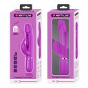 Вибратор-кролик с язычком в корпусе Pretty Love Twinkled Tenderness 3в1, фуксия, 23.2 х 3.7 см