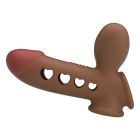 Насадка на член реалистичная Pretty Love Tyronn со стимулирующими выступами, 16.1 х 4.4 см вид 3