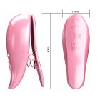 Вибростимуляторы-зажимы для сосков Pretty Love Leaf, розовые, 5.1 х 1.9 см вид 11