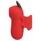 Стимулятор для клитора Pretty Love Magic Devil с сосанием и электростимуляцией, красный, 6.9 см вид 6
