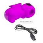 Стимулятор для клитора Pretty Love Magic Unicorn на палец, фуксия, 7.5 см вид 10