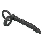 Кольцо-насадка Pretty Love Dillion для двойного проникновения, черная, 19 х 2.2 см вид 6