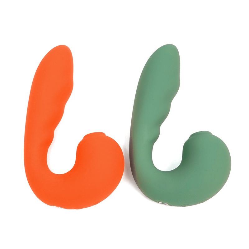 Вибратор с клиторальным стимулятором Sweet Em, оранжевый вид 4