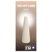 Вібратор-конус рельєфний Sweet Em, 10 режимів, бежевий, 12.8 х 3.8 см