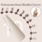 Вібратор-конус рельєфний Sweet Em, 10 режимів, бежевий, 12.8 х 3.8 см вид 7