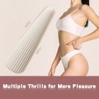 Вібратор-конус рельєфний Sweet Em, 10 режимів, бежевий, 12.8 х 3.8 см вид 9