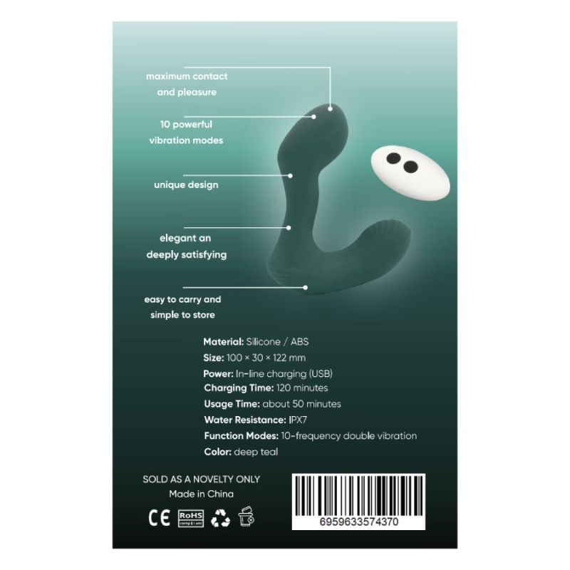 Масажер простати Sweet Em, смарагдовий вид 9