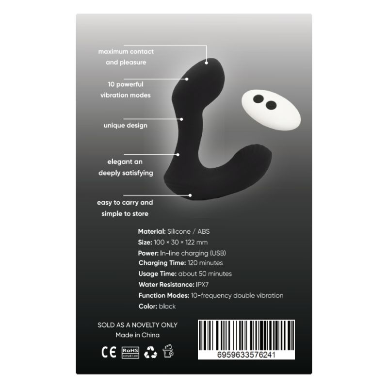 Массажёр простаты Sweet Em, чёрный вид 10