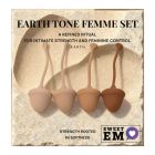 Набір вагінальних кульок Sweet Em, 4 шт з різною вагою, коричневі, 2.8 х 14.5 см вид 2