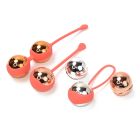 Набір вагінальних віброкульок Sweet Em з пультом, коралові, 3.35 х 16 см вид 3