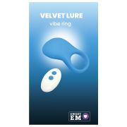 Ерекційне віброкільце Sweet Em з пультом, синій, 8.5 х 4.5 см