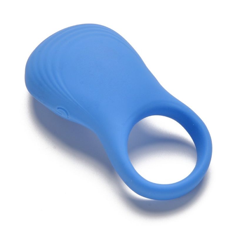 Ерекційне віброкільце Sweet Em з пультом, синій, 8.5 х 4.5 см вид 6