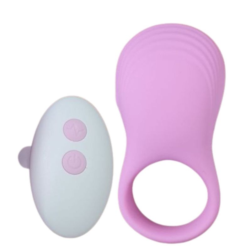 Ерекційне віброкільце Sweet Em з пультом, рожевий, 8.5 х 4.5 см вид 3
