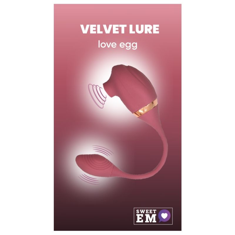 Вакуумний вібратор з відростком для точки G Sweet Em, 7 режимів, темно-рожевий вид 2