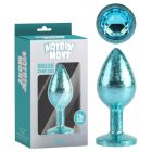 Анальна пробка блакитна поталь CHISA MATRIX MONT з блакитним каменем, розмір M вид 10