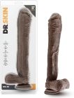 Фалоімітатор гігант Blush Dr. Skin Mr. Ed реалістичний на присосці, коричневий, 33 см х 5.3 см вид 2