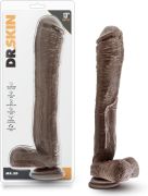Фалоімітатор гігант Blush Dr. Skin Mr. Ed реалістичний на присосці, коричневий, 33 см х 5.3 см