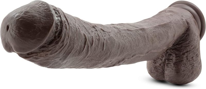 Фаллоимитатор гигант Blush Dr. Skin Mr. Ed реалистичный на присоске, коричневый, 33 см х 5.3 см вид 5