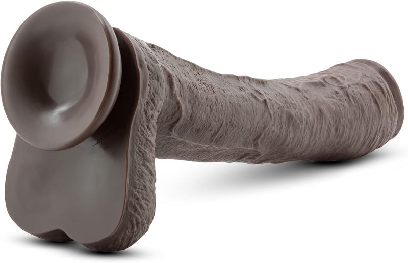 Фалоімітатор гігант Blush Dr. Skin Mr. Ed реалістичний на присосці, коричневий, 33 см х 5.3 см вид 6