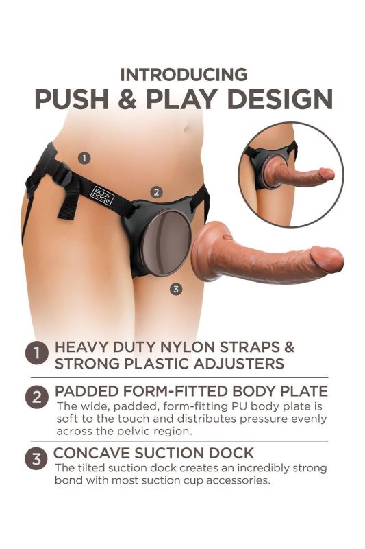 Страпон реалистичный Pipedream King Cock Elite двойной плотности, 20.5 см х 3.5 см вид 10