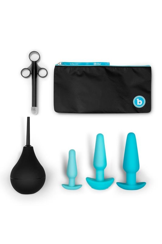 Набір для анального сексу B-Vibe Anal Training 7 предметів, синій вид 4