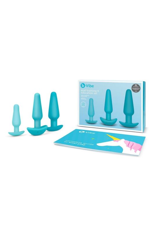 Набір для анального сексу B-Vibe Anal Training 7 предметів, синій вид 13
