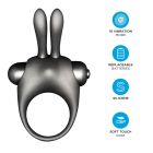 Набор Orgie VIBE! BUNNY эрекционное черное виброкольцо и жидкий вибратор 15 мл вид 5