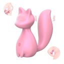Мини-вибратор клиторальный Every Night Toys Doris в форме лисы светло-розовый, 10 режимов вибрации