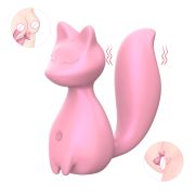 Міні-вібратор кліторальний Every Night Toys Doris у формі лисиці світло-рожевий, 10 режимів вібрації