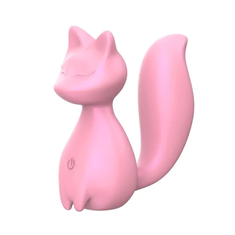 Мини-вибратор клиторальный Every Night Toys Doris в форме лисы светло-розовый, 10 режимов вибрации вид 2