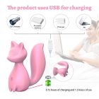 Міні-вібратор кліторальний Every Night Toys Doris у формі лисиці світло-рожевий, 10 режимів вібрації вид 4