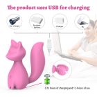 Міні-вібратор кліторальний Every Night Toys Doris у формі лисиці світло-рожевий, 10 режимів вібрації вид 8