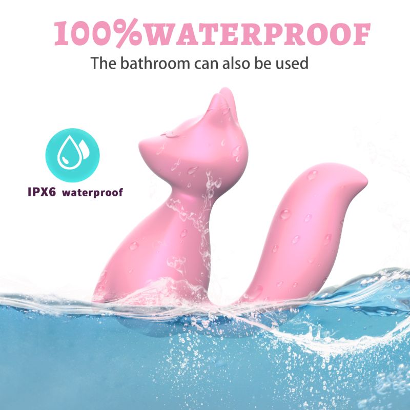 Міні-вібратор кліторальний Every Night Toys Doris у формі лисиці світло-рожевий, 10 режимів вібрації вид 10