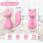 Міні-вібратор кліторальний Every Night Toys Doris у формі лисиці світло-рожевий, 10 режимів вібрації вид 11